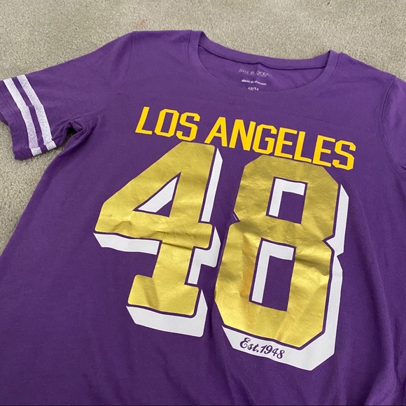 Youth Girls Lakers Tee Top - Picture 4 of 7